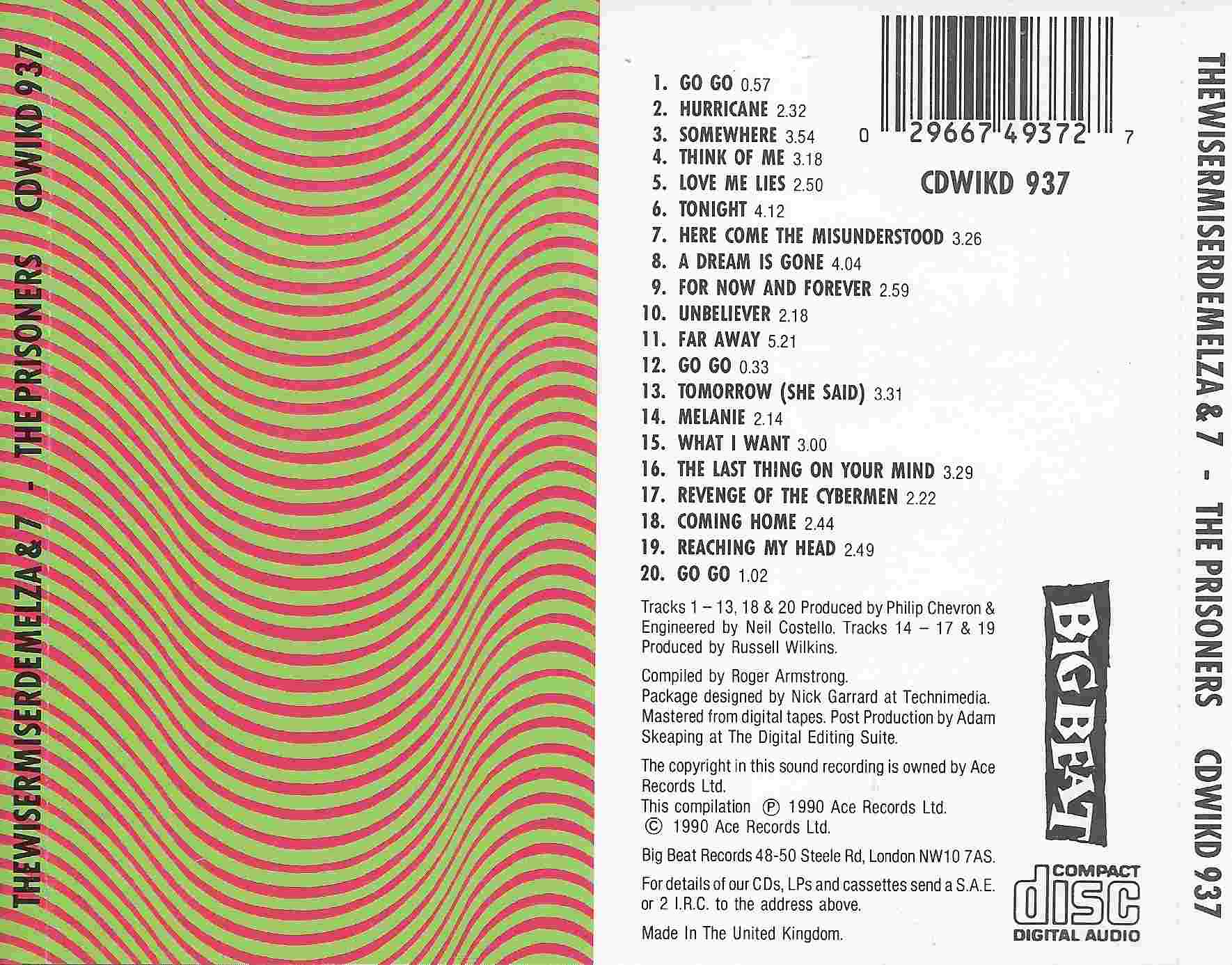 Back cover of CDWIKD 937